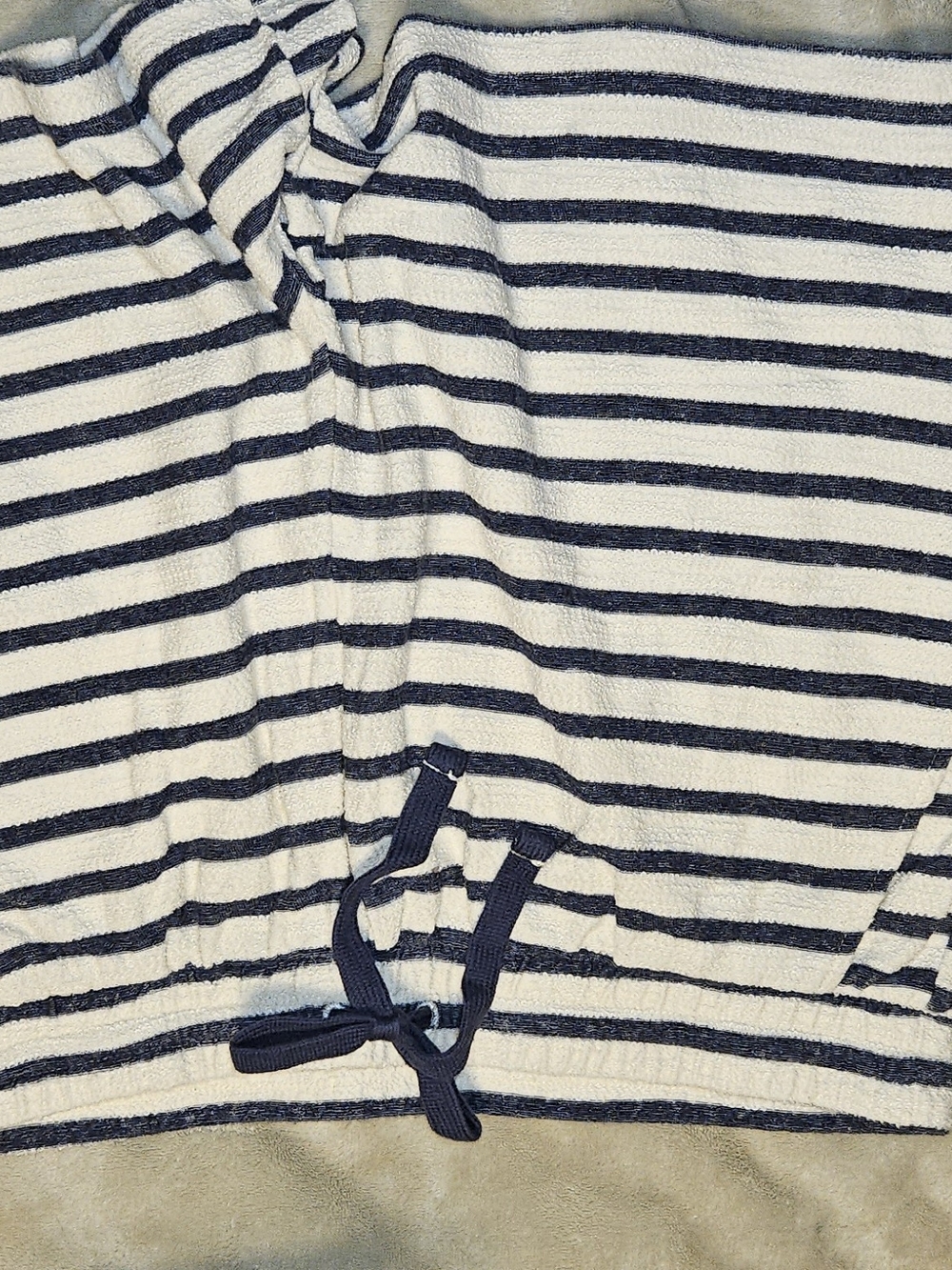Old Navy Navy and White Striped Women’s Shorts